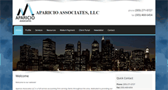Desktop Screenshot of aparicio-associates.com